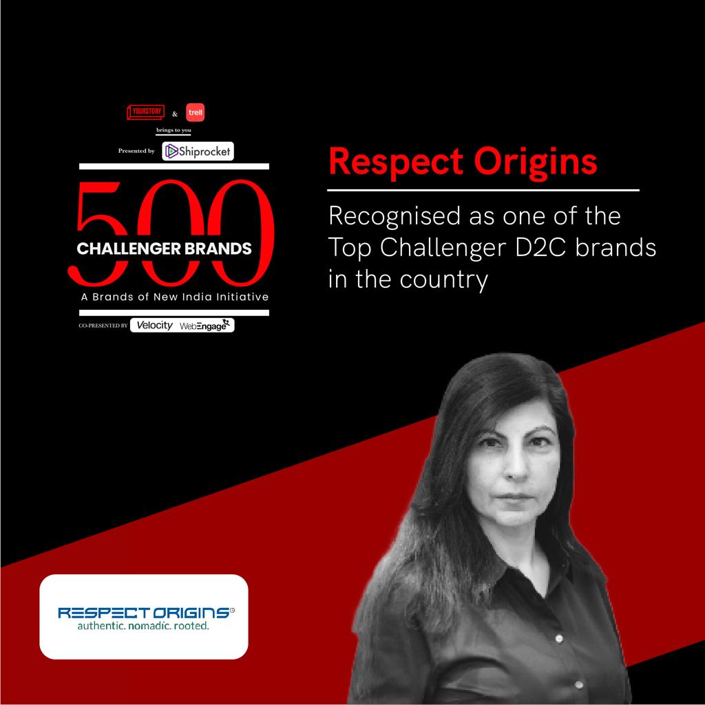 Respect Origins Recognized as one of the top challenger D2C brands in the country