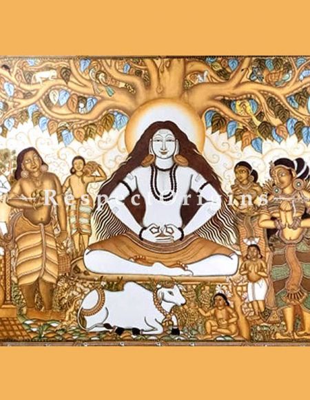 Buy Lord Pashupatinath- Shiva- Painting Kerala Mural Art72x96|RespectOrigins