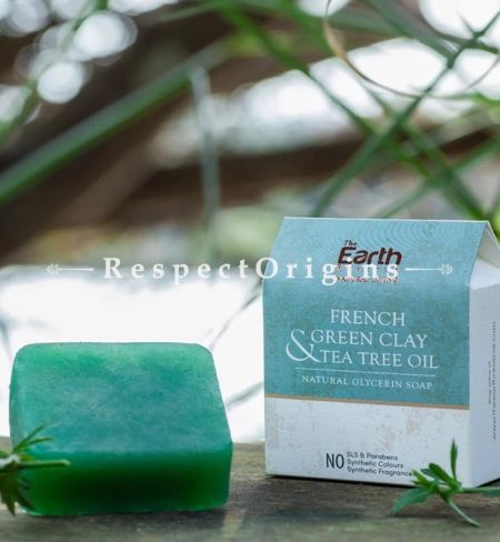 All Natural French Green Clay Soap, SLS and Paraben Free, set of 5, RespectOrigins. com