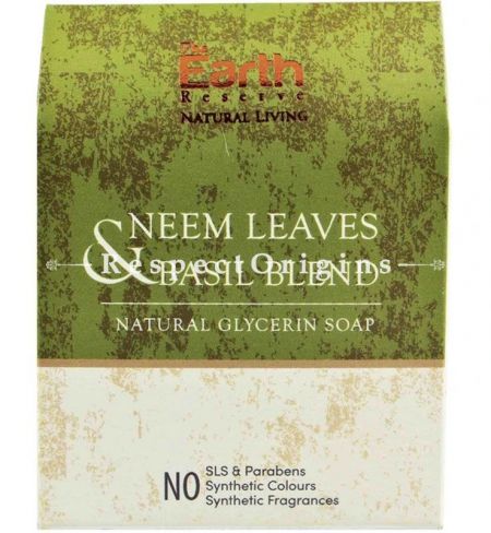 All Natural Neem Soap, With Crushed Neem Leaves, SLS & Paraben Free, Set of 5, RespectOrigins. com