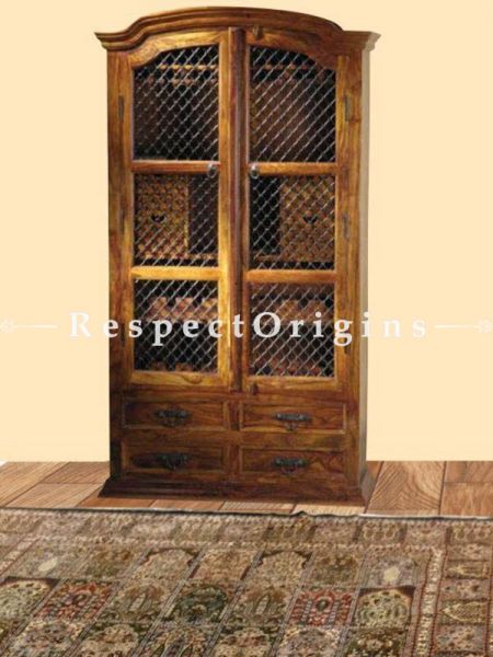 Buy Arthur Two Door Vintage China Cabinet or Bookshelf with 2 Drawers. At RespectOrigins.com