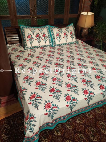 The Happiness Collection! Pure Cotton Bedspreads;105x85 Inches with two Pillow Cases; 28x20 Inches.