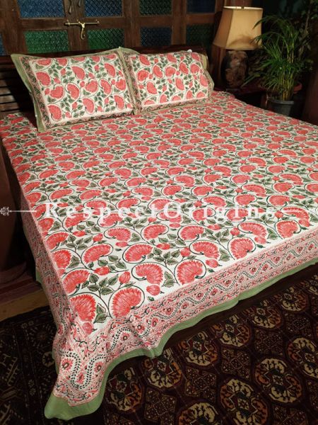 The Happiness Collection! Pure Cotton Bedspreads;105x85 Inches with two Pillow Cases; 28x20 Inches.