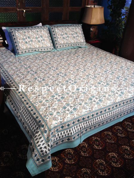 Attractive Pure Cotton King Bed Spread Set