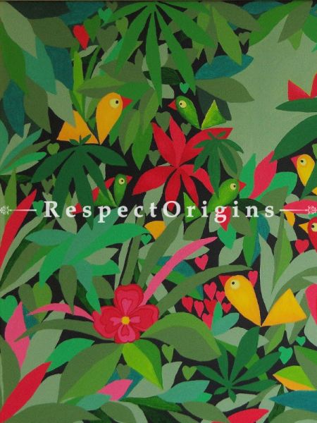 Bob Marley ; Acrylic on Canvas ; 28X24 In ; Horizontal Painting|RespectOrigins.com