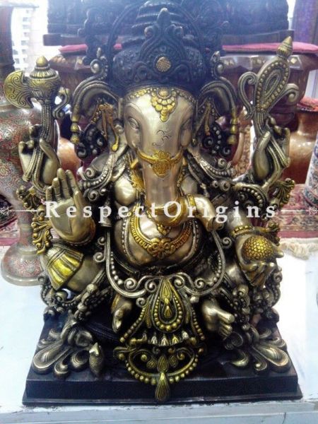 Buy Ganesh Statue, Tamil Nadu Wood Craft Online at RespectOrigins