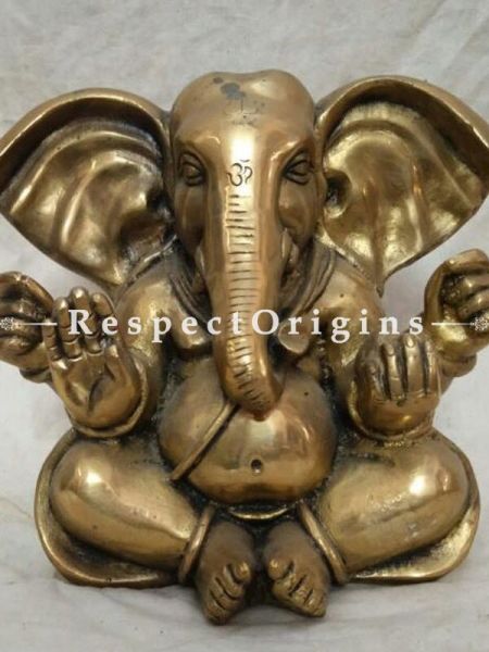 Buy Ganesha Statue; Brass at RespectOrigins.com