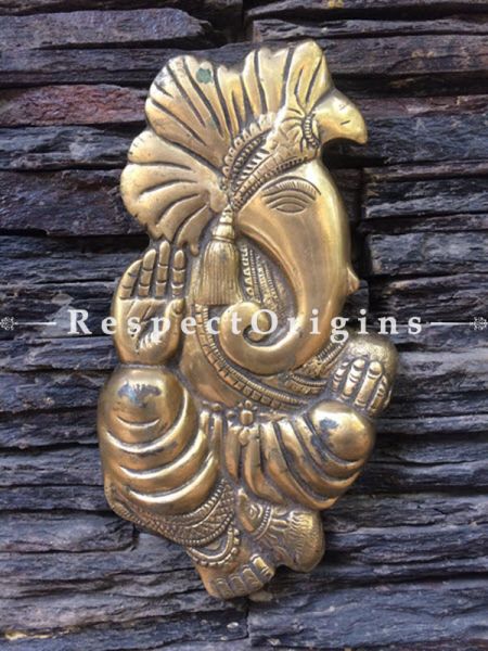 Buy Ganesha wall hangings; Brass at RespectOrigins.com