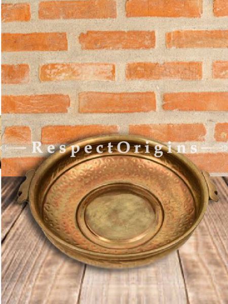 Buy Brass Handicraft Decorative Urli Bowl, Round At RespectOrigins.com
