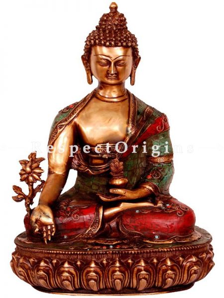Buy Handcrafted Brass Wishing Buddha Statue18 Inches at RespectOrigins.com