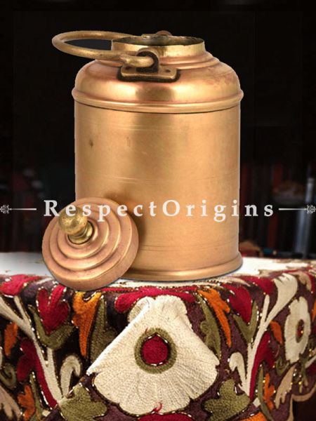 Buy Brass Milk Pot Rings Engraved On Lid And Knob At RespectOrigins.com