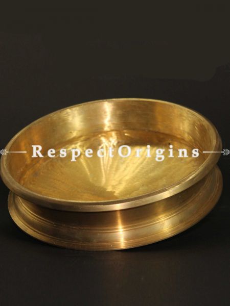 Handcrafted (Kansa) Bronze Urli;9.5 inches-Pr-50222-70454