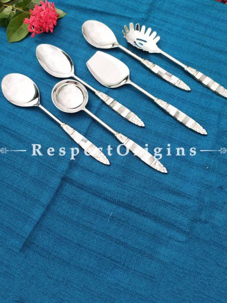 Mother of Pearl Latest Design Serving Spoon Set of 6 Pcs