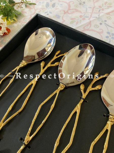 Fabulous Set of 6 Serving Cutlery Set; Includes Serving Spoon and Spaghetti Server; Size; 11 Inches; RespectOrigins.com