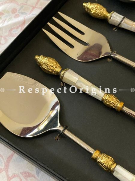 Classy Set of 5 Serving Cutlery Set; Includes Serving Spoon