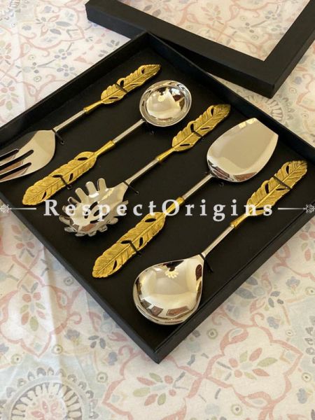 Fantastic Set of 5 Serving Cutlery Set; Includes Serving Spoon