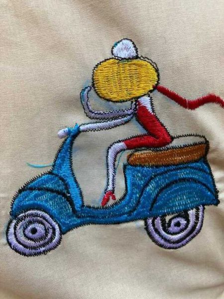 Designer Mix n Match One-of-a-kind Bengali Embroidered Choli Blouse in Beige; Size 40; RespectOrigins.com