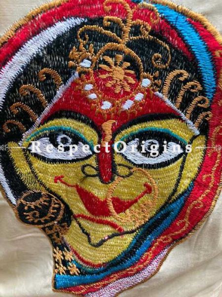 Designer Mix n Match One-of-a-kind Bengali Embroidered Cotton Choli Blouse  Beige; Size 40; RespectOrigins.com