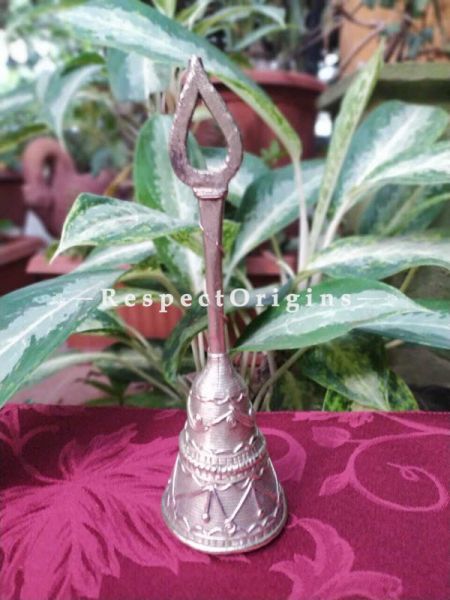 Tribal Dhokra Art Bell Set of 2 Brass; 8 Inches; RespectOrigins.com