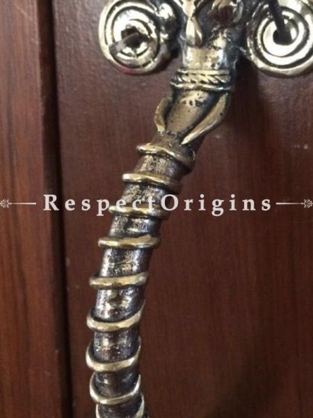 Buy Brass Snake Cobra Door Handle; Antique Finish Indian Decor; 9 in; Handcrafted Door Accessories At RespectOrigins.com