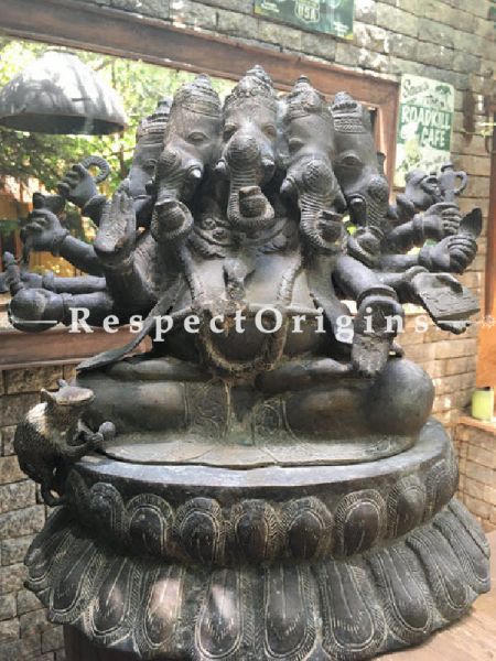 Buy Collectors Panchmukhi; Five-faced Bronze Ganesha Statue At RespectOriigns.com