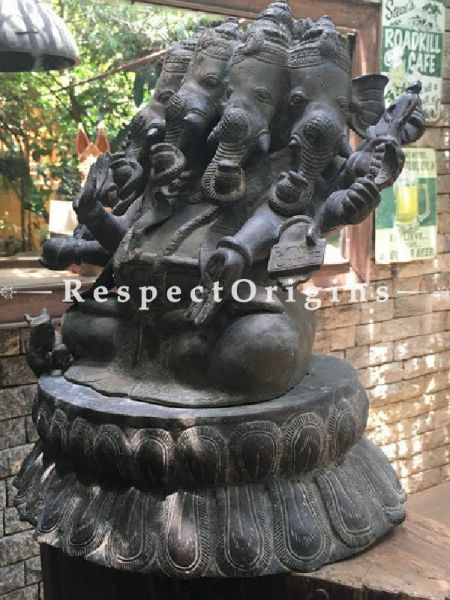 Buy Collectors Panchmukhi; Five-faced Bronze Ganesha Statue At RespectOriigns.com