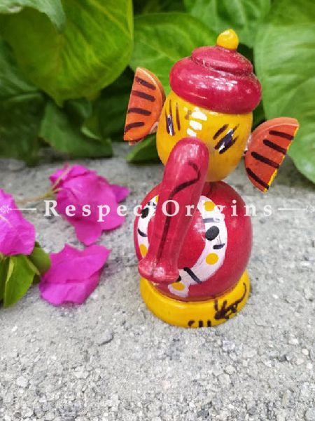 Buy Wooden Ganesha, Rattle & Latoo Set; Channapatna Toys; Safe and non-toxic Colors At RespectOrigins.com