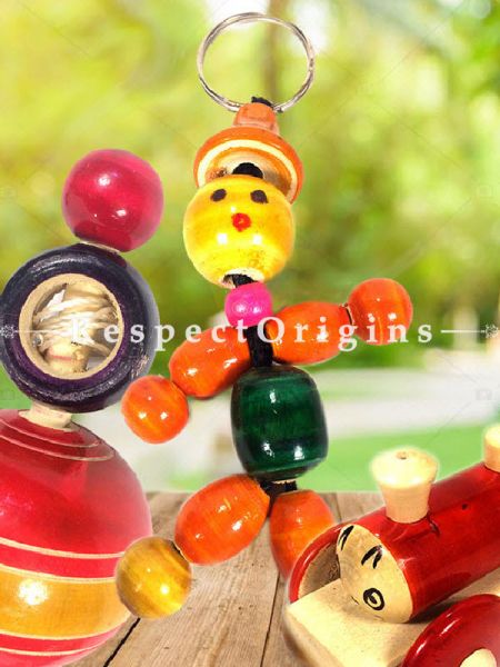 Buy Key Chain, Engine & Latoo Set; Channapatna Toys; Safe and non-toxic Colors At RespectOrigins.com