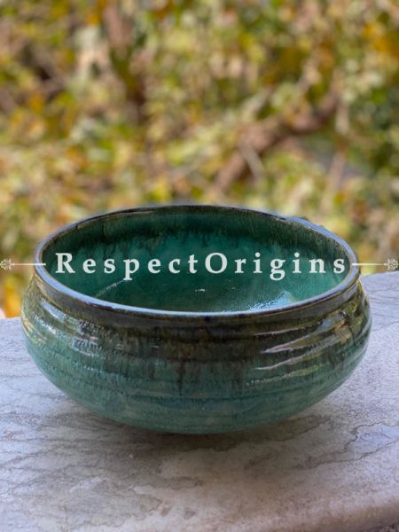 Handmade Khurja Pottery Ceramic Serving Bowl/Mixing Bowls/Fruit Bowl/Salad Bowl/Snack Bowl,Best for Gifting; RespectOrigins.com