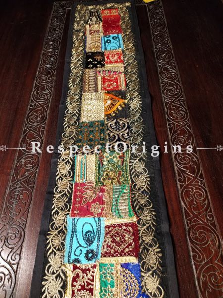 Buy Cotton Runner; Red Patchwork in 10x60 in size At RespectOrigins.com