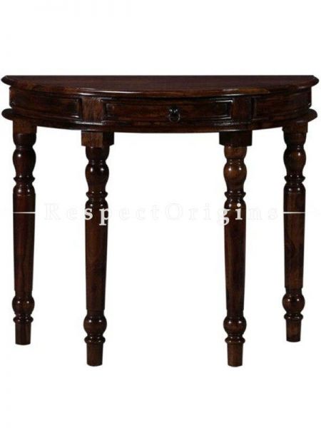 Buy Half Round Console Table; Wood At RespectOrigins.com