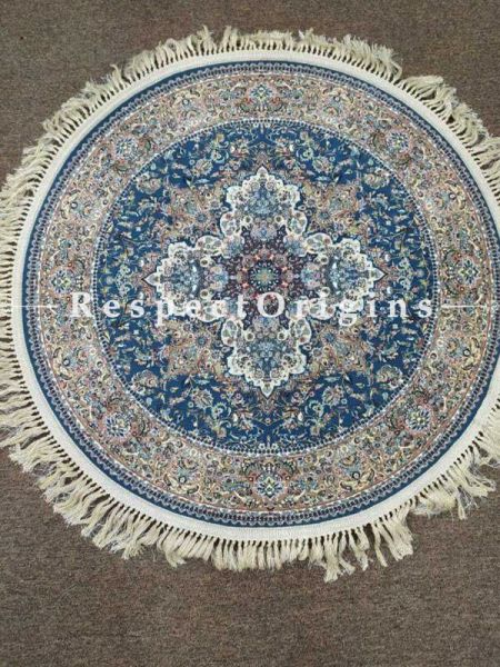 Buy Silk on Cotton Kashmiri Carpets; 3X3 At RespectOriigns.com