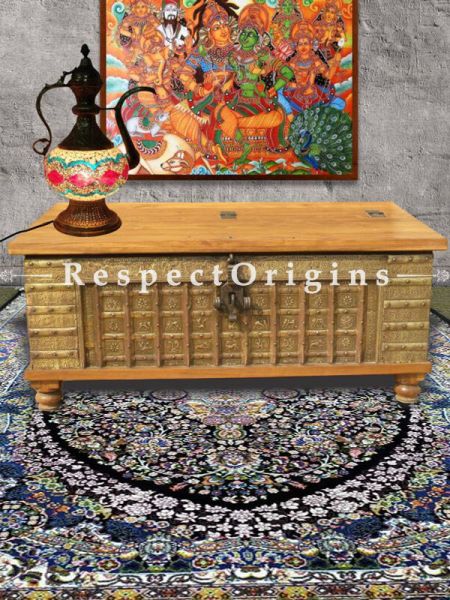 Buy Classy Kashmiri Silk Carpet in 4x6 Ft; Pale Blue and Purple. At RespectOriigns.com