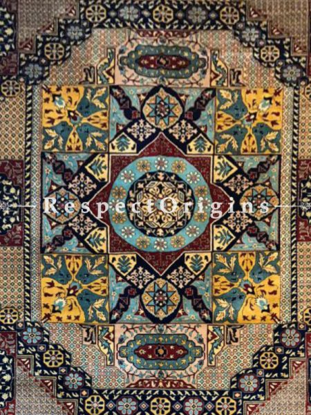 Buy Sara Gorgeous Rich Handwoven Woolen Carpet; oriental Area Rug; Size 10x13 Ft At RespectOrigins.com