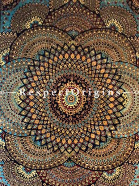 Buy Viola Opulent Gorgeously Designed Large Woolen Carpet; Hand-Knotted Rich Persian Design; Size 10x13 Ft At RespectOrigins.com