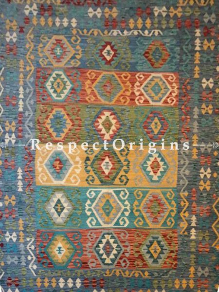 Buy Sheena Contemporary Area Rug; Woolen Carpet in Vintage look; Size 6.7x9.7 Ft At RespectOrigins.com