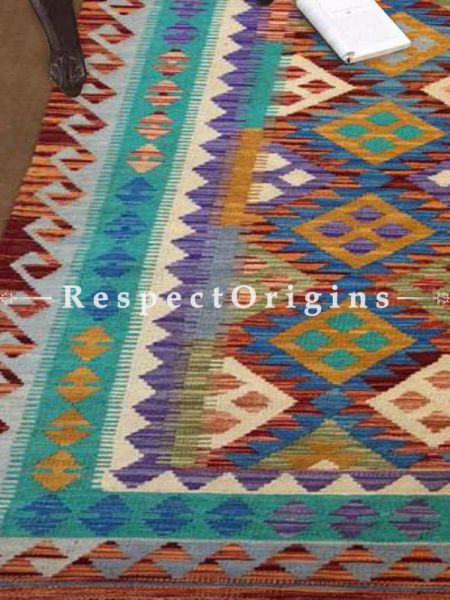 Buy Kylie Stonewashed Look Colorful Area Rug; Contemporary Carpet; Size 6x8.6 Ft At RespectOrigins.com