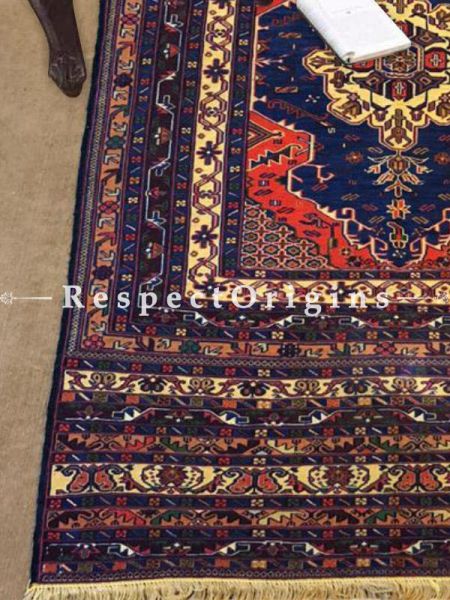 Buy Arthur Fabulous Rich Afghan Woolen Carpet; Hand-knotted Multicolored Area Rug; Size 4x6 Ft.8 Ft At RespectOrigins.com
