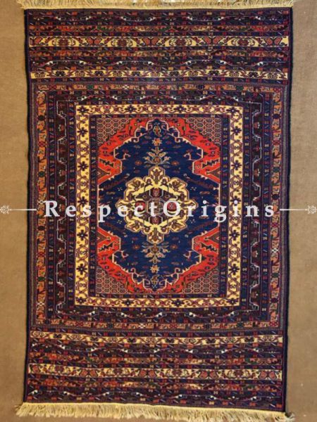 Buy Arthur Fabulous Rich Afghan Woolen Carpet; Hand-knotted Multicolored Area Rug; Size 4x6 Ft.8 Ft At RespectOrigins.com