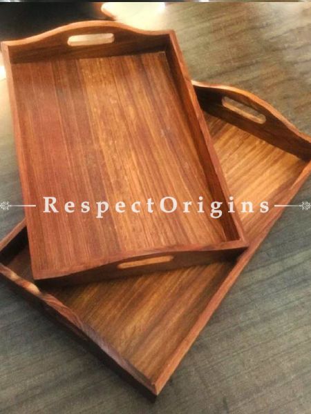 Buy Set of 2 Wooden Trays At RespectOrigins.com