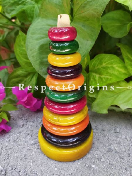 Buy Stackable Joker, keychain, Lattoo Set; Channapatna Toys; Safe and non-toxic Colors At RespectOrigins.com
