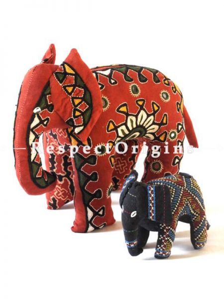 Buy Elephant Toys Handmade And Hand Embroidered On Naturally Dyed Cotton at RespectOrigins.com