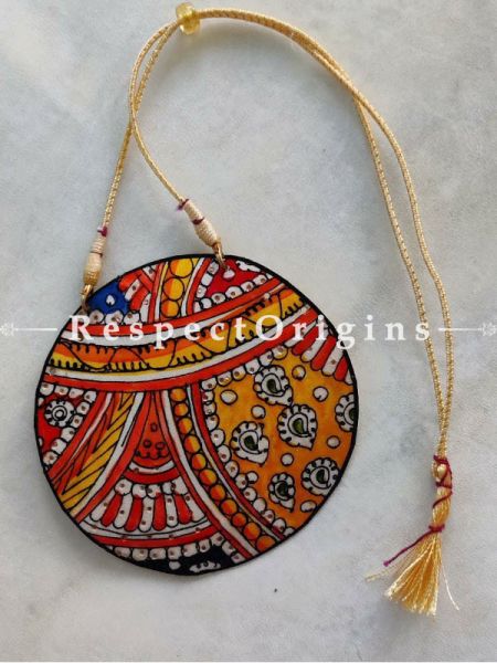 Tribal Handpainted Leather Necklace; RespectOrigins.com