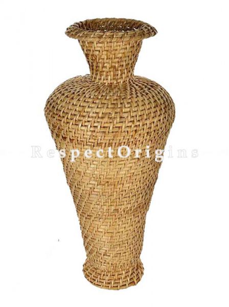 Handmade|Eco friendly|Organic|Handwoven Cane Flower Vase|RespectOrigins