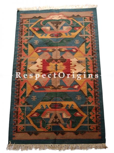 Gray Hand-knitted Carpets ; 5*8 Ft; RespectOrigins.com