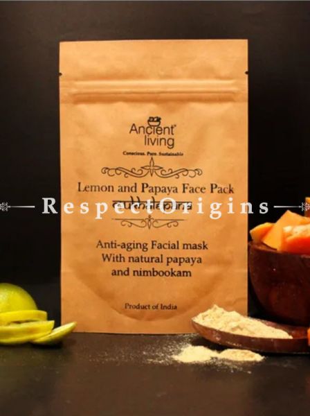 Herbal Face Pack of 5; Radiance Face Pack, Anti Acne & Pimple Care, Rejuvenative Face Pack, Lemon & papaya and Tulasi & Neem at RespectOrigins.com
