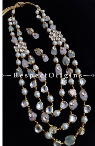 Stunning Multilayered Meenakari Necklace with Beautiful Earrings; RespectOrigins.com