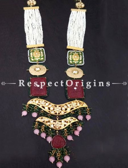 Fascinating Multicoloured Meenakari Necklace ; RespectOrigins.com