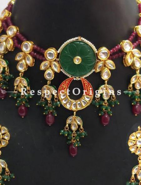 Fascinating Multicoloured Meenakari Choker Necklace with Beautiful Earrings; RespectOrigins.com
