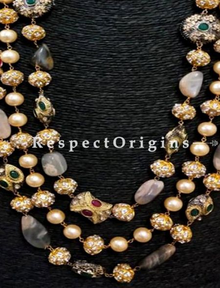 Beautiful Multicoloured and Beaded Meenakari Necklace ; RespectOrigins.com